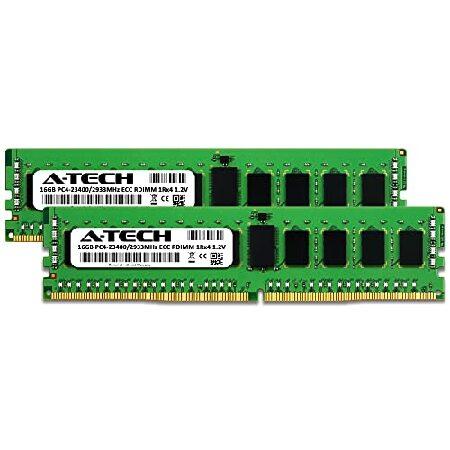 A-Tech 32GB Kit (2x16GB) RAM for ASUS Z11PA-D8 | DDR4 2933MHz PC4-23400 ECC RDIMM 1Rx4 Registered Server Memory Upgradeの画像