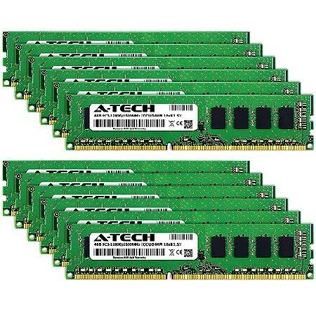 A-Tech 48GB キット (12x4GB) RAM ASUS Rack Server RS500-E7/PS4用 | DDR3 1600MHz PC3-12800 ECC UDIMM 1Rx8 1.5V ECC バッファなしサーバー メモリアップグレの画像