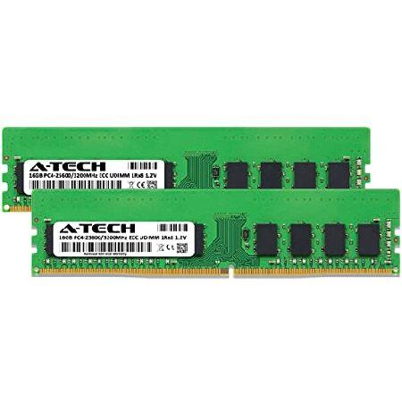 A-Tech 32GB キット (2x16GB) RAM Synology RackStation RS2423+、RS2423RP+用 | DDR4 3200MHz PC4-25600 ECC-UDIMM 1Rx8 ECC アンバッファードサーバーメモリアの画像