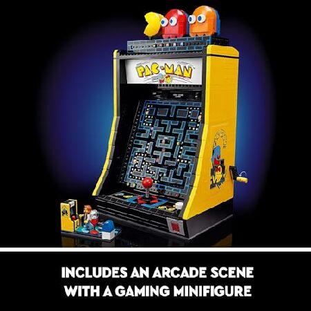 レゴ LEGO Icons PAC-Man Arcade Building Sets for Adults - Collectible Office， Book Shelf， or Bedroom Decor - Gifts for Christmas， Men ＆ Women - W/Mov