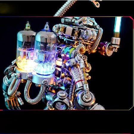 Metalkitor 3Dメタルパズル 大人用 ダイビング猿モデルキット ジグソーパズル - サイバーパンク DIY オーナメント - 組み立て工芸品 頭の体操 - 部屋の装飾とギ_4