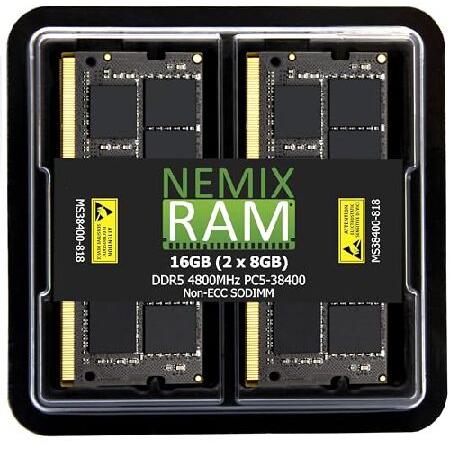 NEMIX RAM 16GB (2X8GB) DDR5 4800MHZ PC5-38400 1Rx8 1.1V CL40 262