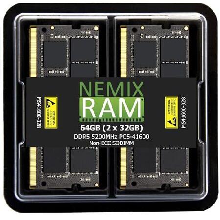 NEMIX RAM 64GB (2X32GB) DDR5 5200MHZ PC5-41600 SODIMM KIT Dell