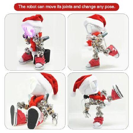 Metalkitor 3D Metal Puzzles for Adults， Santa Mecha Po Model Kit - Executive Desk Ornament - Steampunk DIY Crafts - Assembly Brain Teaser - Perfect Ro_3
