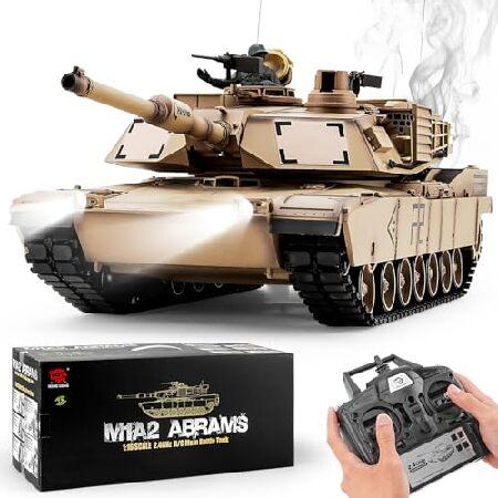 BESTYMXY RC戦車 US M1A2 エイブラムス陸軍戦車、HengLong 1:16 2.4ghz