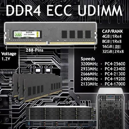 NEMIX RAM 16GB (1X16GB) DDR4 2666MHZ PC4-21300 2Rx8 1.2V CL19 288-PIN ECC Unbuffered UDIMM Memory Compatible with ASUS Server Motherboard P11C-C/4L， P_1