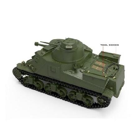 FMOCHANGMDP Tank 3D Puzzles Plastic Model Kits， 1/35 Scale US M3A5 Medium Tank Model， Adult Toys and Gift，6.5 x 3Inchs_1