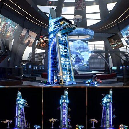 YEABRICKS LED Light for Lego-76269 Marvel Avengers Tower Building Blocks Model (Lego Set NOT Included) |  | 02