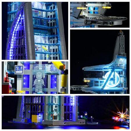 YEABRICKS LED Light for Lego-76269 Marvel Avengers Tower Building Blocks Model (Lego Set NOT Included) |  | 03