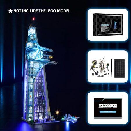 YEABRICKS LED Light for Lego-76269 Marvel Avengers Tower Building Blocks Model (Lego Set NOT Included) |  | 04