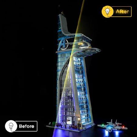 YEABRICKS LED Light for Lego-76269 Marvel Avengers Tower Building Blocks Model (Lego Set NOT Included) |  | 05