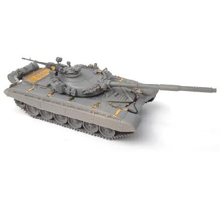 FMOCHANGMDP Tank 3D Puzzles Plastic Model Kits， 1/35 Scale T-72M Main Battle Tank Model， Adult Toys and Gift，8.5 x 4.3Inchs