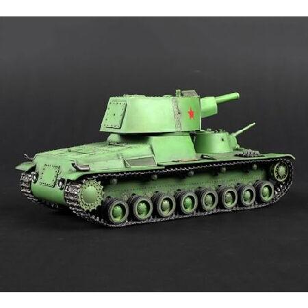 FMOCHANGMDP Tank 3D Puzzles Plastic Model Kits， 1/35 Scale Soviet T-100Z Heavy Tank Model， Adult Toys and Gift，9.7 x 3.9Inchs_1