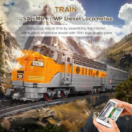 Mould King 12018 Train Building Block Kits, MOC EMD F7 Internal