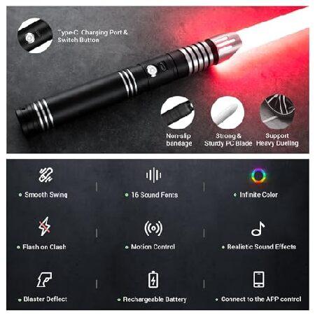 DAMIENSABER アップグレード RGB3.0 スムーズスイングライトセイバー