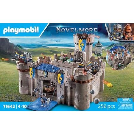 PLAYMOBIL Novelmore 71642 Arwynn's Castle， including three knights and numerous accessories for realistic combat， action-packed toys for children aged_3