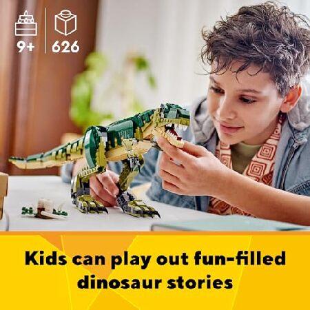 LEGO Creator 3イン1 Tレックス おもちゃ - 恐竜のおもちゃ組み立てセット 子供用 男の子 女の子 対象年齢9歳以上 - 3つの組み立てオプション T-Rexからトリケラ_2