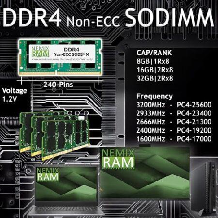 NEMIX RAM 16GB (2X8GB) DDR4 3200MHZ PC4-25600 Non-ECC SODIMM KIT POSIFLEX RT-6016Q-G2 スタイリッシュ スリムターミナル対応