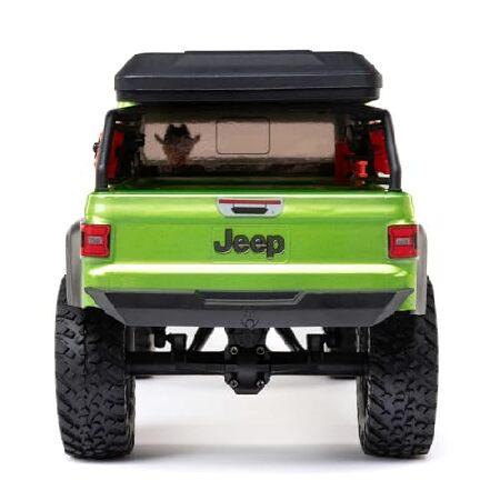 Axial RC Truck SCX24 ジープ グラディエーター 4輪駆動 ロッククローラー つや消しRTR 完成品不要 すぐに走れるグリーン AXI00005V2T3 リモコンカー RCカー RC
