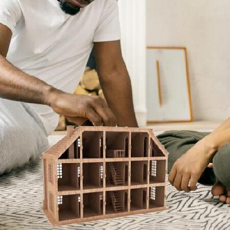 Bird's Wood Shack 3D Wooden Puzzle DIY Doll House Kit - DIY Tiny House Kit from Historic Southern USA - Finely Detailed Baltic Birch Wood - Model Hous_3
