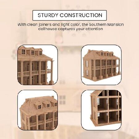 Bird's Wood Shack 3D Wooden Puzzle DIY Doll House Kit - DIY Tiny House Kit from Historic Southern USA - Finely Detailed Baltic Birch Wood - Model Hous_5