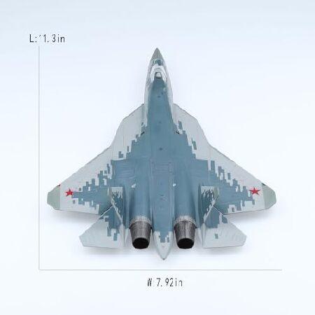 メーカー不明 1/72 Su-57 パーツ欠品あり　ダイカスト vdakyurm 1:72スケール SU-57 攻撃戦闘機モデル 塗装済みダイキャスト