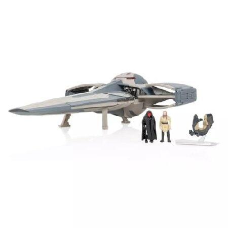 スターウォーズ マイクロギャラクシー戦隊シス潜入器 - 10インチ車両 スタンド付き2.5インチスピーダー付き 1インチマイクロフィギュアアクセサリー2個付き_1