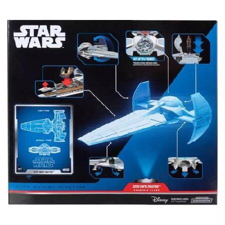 スターウォーズ マイクロギャラクシー戦隊シス潜入器 - 10インチ車両 スタンド付き2.5インチスピーダー付き 1インチマイクロフィギュアアクセサリー2個付き_5