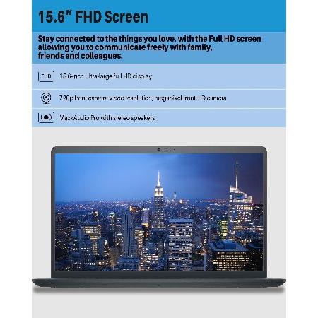 デル Dell Inspiron 15 3535 Laptop 2024 Newest, 15.6 inch FHD Display, AMD Ryzen 5 7530U Processor (up to 4.5GHz, Beat i7-1160G7), 32GB RAM, 2TB SSD, Aの画像