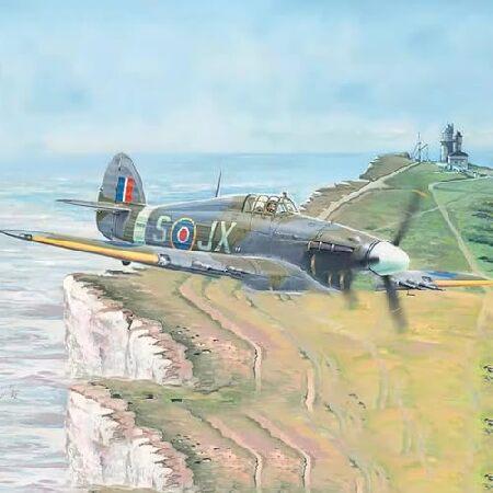 FMOCHANGMDP Fighter 3D Puzzles Plastic Model Kits， 1/48 Scale RAF Hurricane Mk.IIC Model， Adult Toys and Gift， 7.9Inch x 10Inch_5