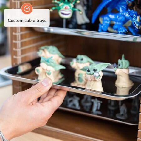 収集品用ディスプレイケース|置物やコレクター用ミニチュアを収納|ミニチュア用収納ケース|フィギュアディスプレイケース|ミニチュアキャリーケース|アクション_2