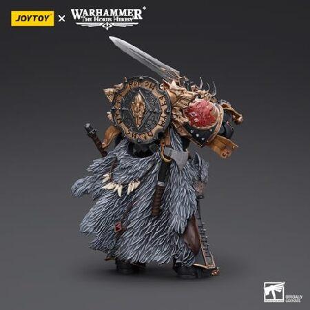 JOYTOY ウォーハンマー 40K スペースウルフ レマン ラス 第VIth Legionのプライマーチ、1:18スケール アクションフィギュア メカジョイ トイコレクションモデル_3