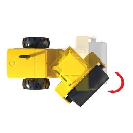 Basic Fun Tonka Steel Road Roller, Made of Real and Durable Steel, Yellow Demolition Toy with Realistic Operation, for Boys and Girls Over 3 Years Oldの画像