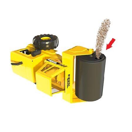 Basic Fun Tonka Steel Road Roller, Made of Real and Durable Steel, Yellow Demolition Toy with Realistic Operation, for Boys and Girls Over 3 Years Oldの画像