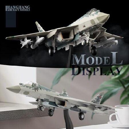 HANGHANG 1/72 軍用模型飛行機 Su-57 01 合金 戦闘機 模型飛行機