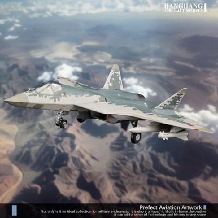 HANGHANG 1/72 軍用模型飛行機 Su-57 01 合金 戦闘機 模型飛行機