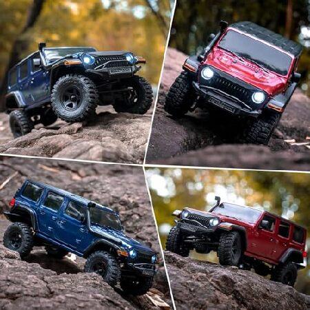 FCX? 1/18 サンダーストーム RCクローラー 4X4 オフロード RC ロッククローラー 防水 全地形 RCカー 大人用 RTR (ブルー)の画像