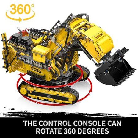 Mould King 17070 MOC テクニック ラジコン ショベルカー リープヘル R 9800 クローラーショベル（4767ピース）テクノロジー トラックモデル 積み木キット 子供の画像