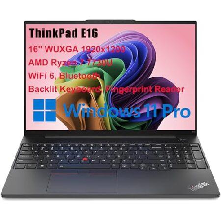Lenovo ThinkPad E16 Business Laptop (16" FHD+ Display, AMD Ryzen 7 7730U (> Intel I7-1255U), 16GB RAM, 512GB SSD) Fingerprint, Backlit, FHD Webcam, Wi-Fi, Ethernet, Win 11 Pro W/ AI Copilot