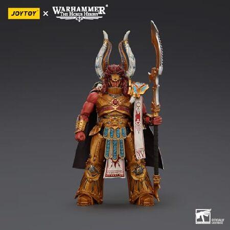 JOYTOY ウォーハンマー ホルス異端 1/18スケール コレクター収集品 8.75インチ アクションフィギュア:千人の息子 マグナスXVth Legionの赤いプライマーチ_1