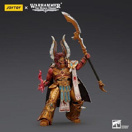 JOYTOY ウォーハンマー ホルス異端 1/18スケール コレクター収集品 8.75インチ アクションフィギュア:千人の息子 マグナスXVth Legionの赤いプライマーチ_3