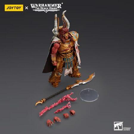 JOYTOY ウォーハンマー ホルス異端 1/18スケール コレクター収集品 8.75インチ アクションフィギュア:千人の息子 マグナスXVth Legionの赤いプライマーチ_4