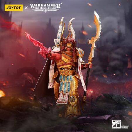 JOYTOY ウォーハンマー ホルス異端 1/18スケール コレクター収集品 8.75インチ アクションフィギュア:千人の息子 マグナスXVth Legionの赤いプライマーチ_5