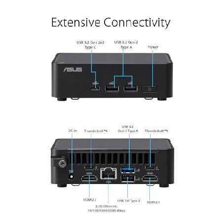 エイスース ASUS NUC 14 Pro Tall Full System Mini PC with Intel 14th Gen Core Ultra 7 155H， 32GB DDR5 RAM， 1TB PCIe G4x4 NVMe SSD， Thunderbolt 4，Win 11_3