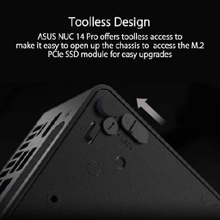 エイスース ASUS NUC 14 Pro Tall Full System Mini PC with Intel 14th Gen Core Ultra 7 155H， 32GB DDR5 RAM， 1TB PCIe G4x4 NVMe SSD， Thunderbolt 4，Win 11_4