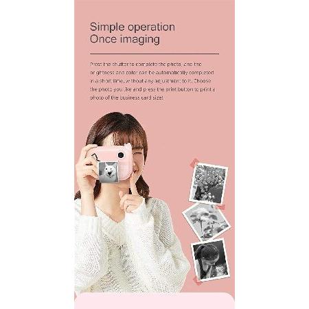 AMEIYUN Children's Camera Cartoon Printing Camera Baby Black and White Printing Camera Thermal Printer, with I Thermal Photo Paper, Instant Photo (Blu_1