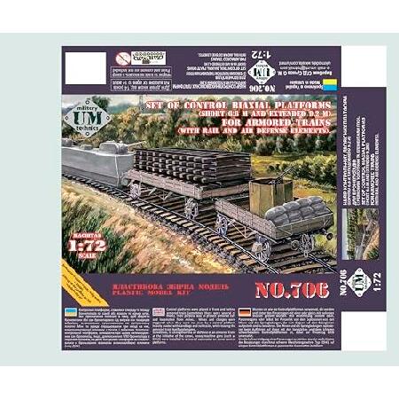UMT 706 1/72 Model kit of Set of Control biaxial Platforms (Short 6.6 m and Extended 9.2 m)_1