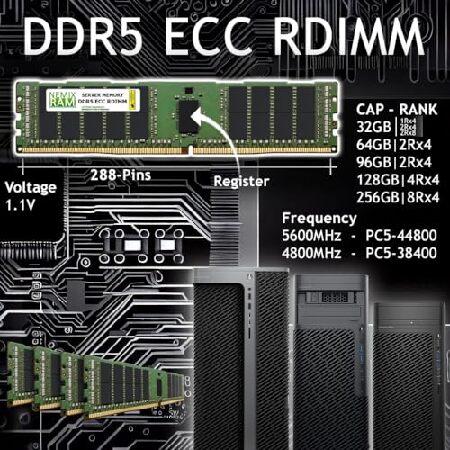 NEMIX RAM 32GB (1X32GB) DDR5 4800MHZ PC5-38400 1.1V CL40 288ピン