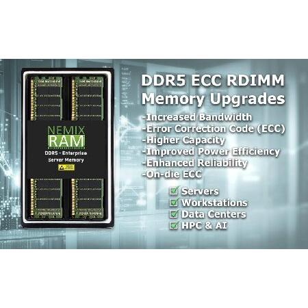 NEMIX RAM 32GB (1X32GB) DDR5 4800MHZ PC5-38400 1.1V CL40 288ピン