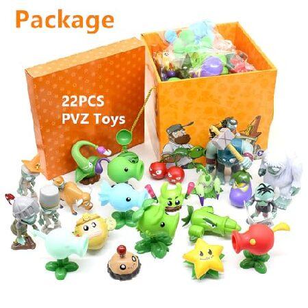 JHESAO 植物とゾンビ おもちゃ アクションフィギュア PVZ Toys ボンクチョイ カーセット 1 4シリーズ 子供やファンへの素晴らしいギフト 誕生日やクリスマスパー
